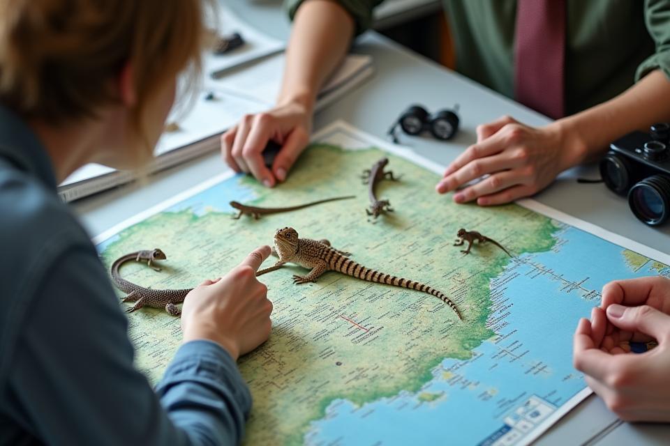 Custom reptile tour planning session