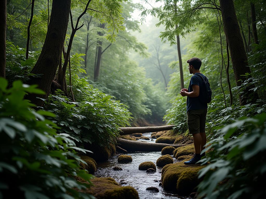 Exploring rainforest microhabitats for reptiles